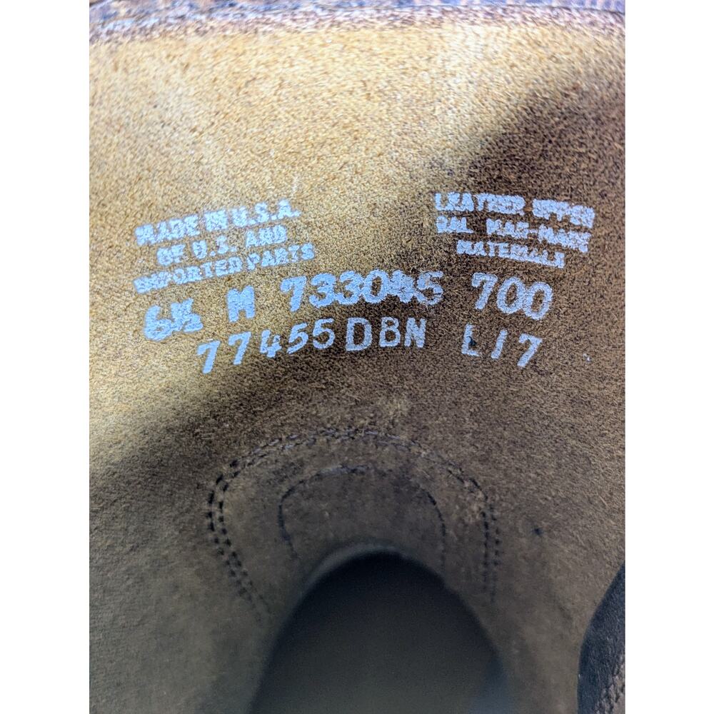 Frye Harness 8R Boots 6.5 Dark Brown Leather Ankle NWT Box 77455 Cognac DBN VGC - Picture 3 of 14